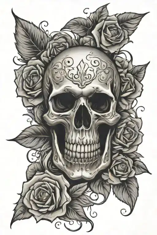 Skull And Roses