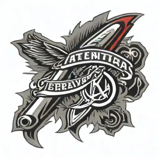 Atlanta Braves A Symbol Merging With Atlanta