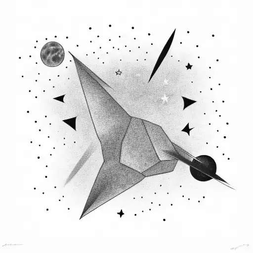 Minnesota Night Sky With Big And Little Dipper Constalations Traced