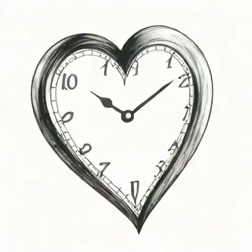 Heart Shaped Clock Face