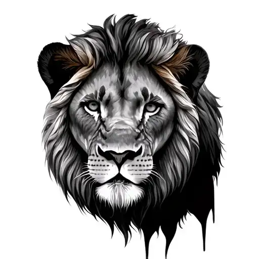 Lion Behind A Lioness Wearing