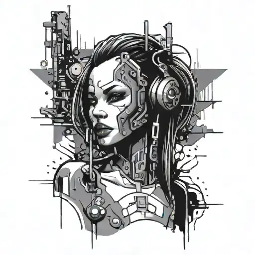 Cyberpunk Sexy Woman