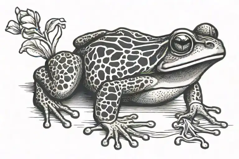 Frog With Scrip Word Lyndel