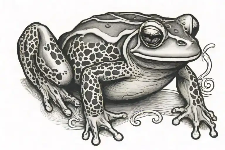 Frog With Scrip Word Lyndel