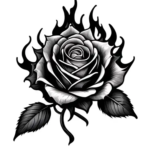 Fire And Rose Intertwined