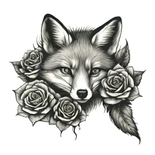 Fox And Rose Wrapped