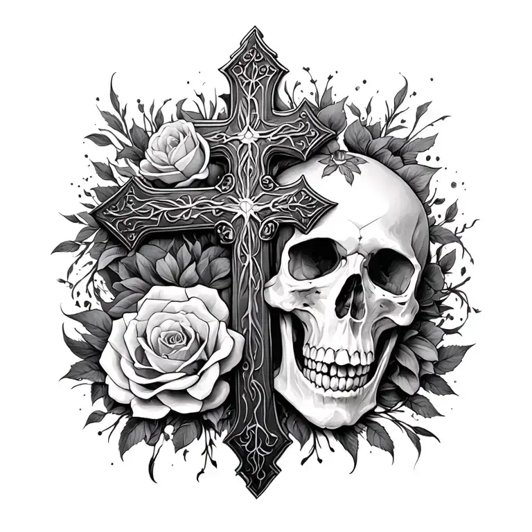 Memento Vivere Then A Cross And Then Memento Mori