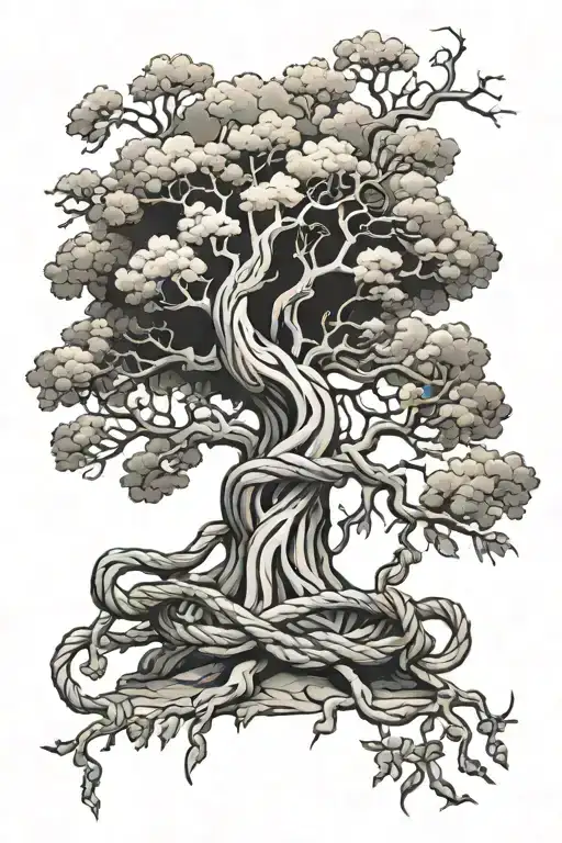 Tree Of Andry With Rope And Binding