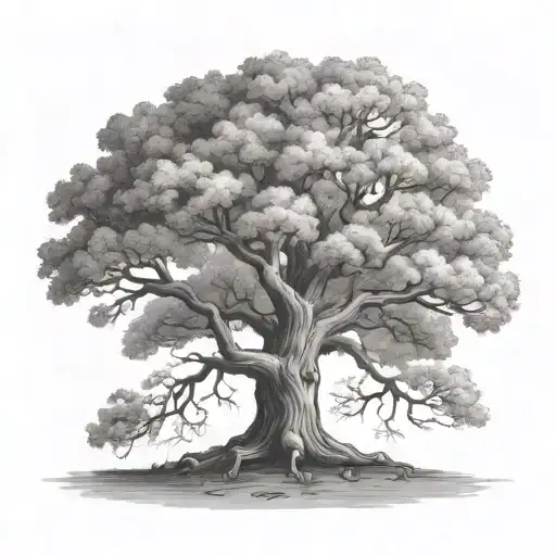 Oak Tree With Stand Sure Text
