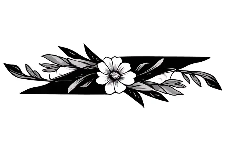 Thin Band Flower Design