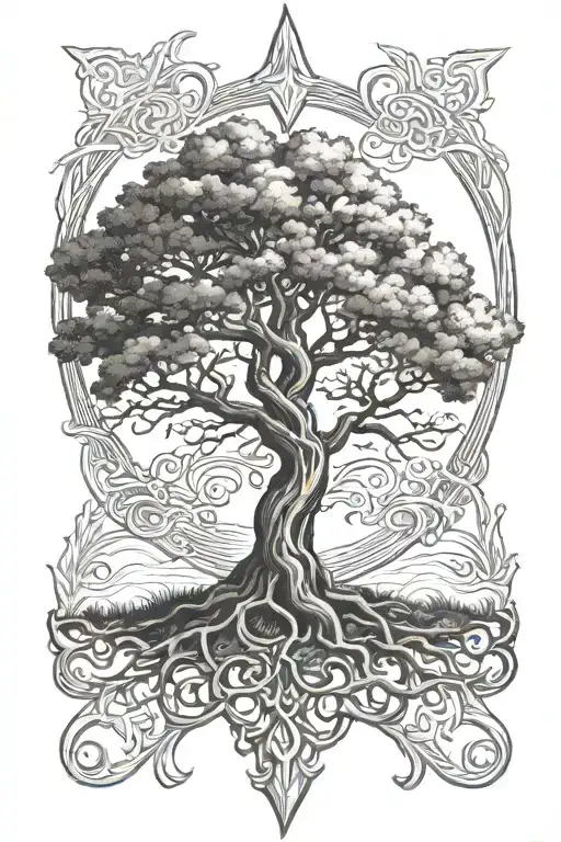 Trinity Knot Oak Tree