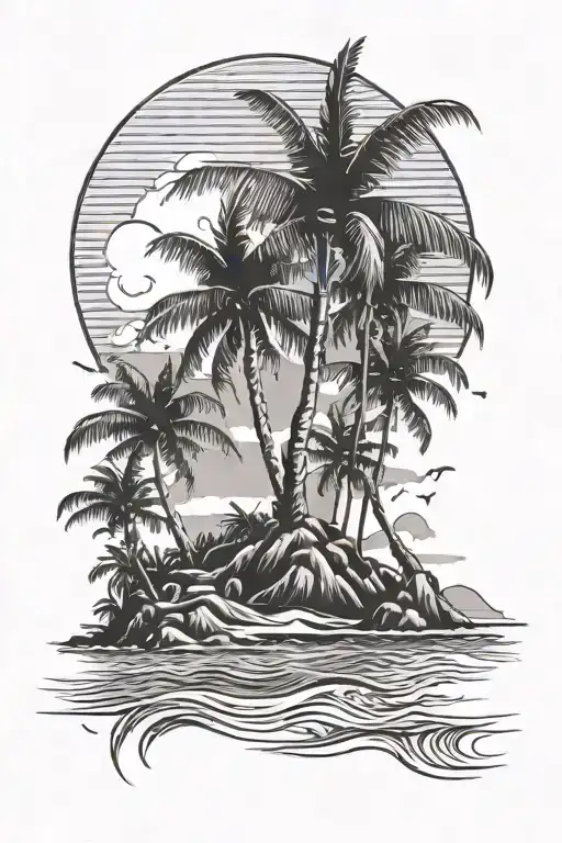 Tropical Beach Landscape