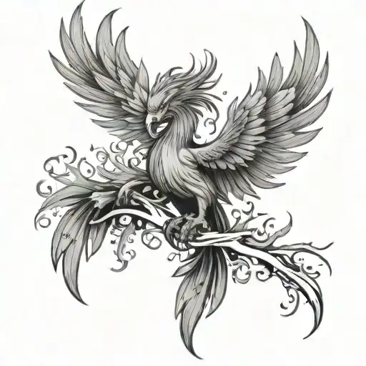 Phoenix Rising From The Ashes