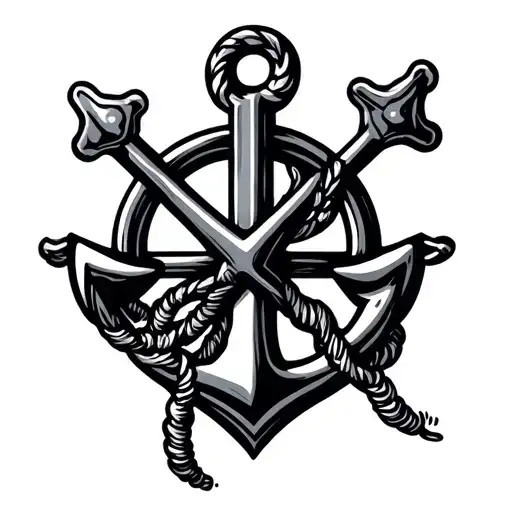 Simple Nautical Elements Like Anchors