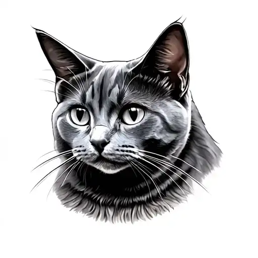 Memorial For My Grey Cat Surrounded