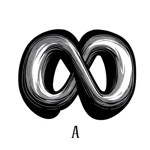 Two Letters A And An Infinity Symbol