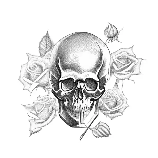 Skull And Roses