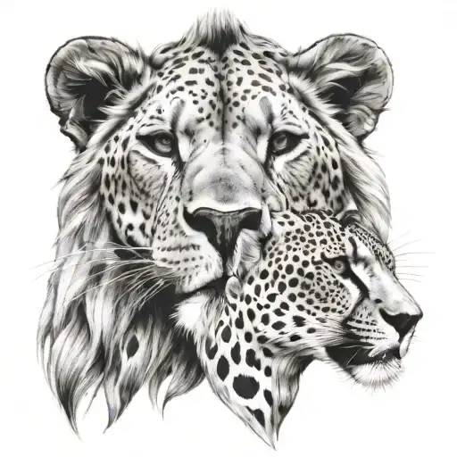 Lion And Cheetah