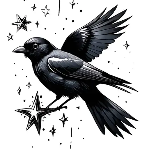 Is What It Is With Shooting Star And Black Bird