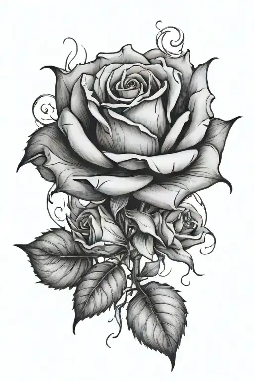 Burnt Rose Embers Floating Away