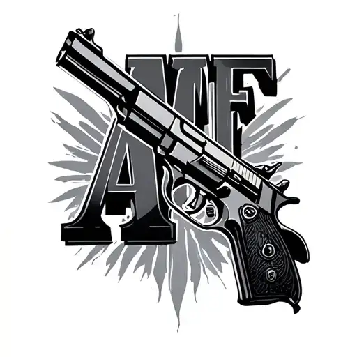 Letters Aff With A Gun