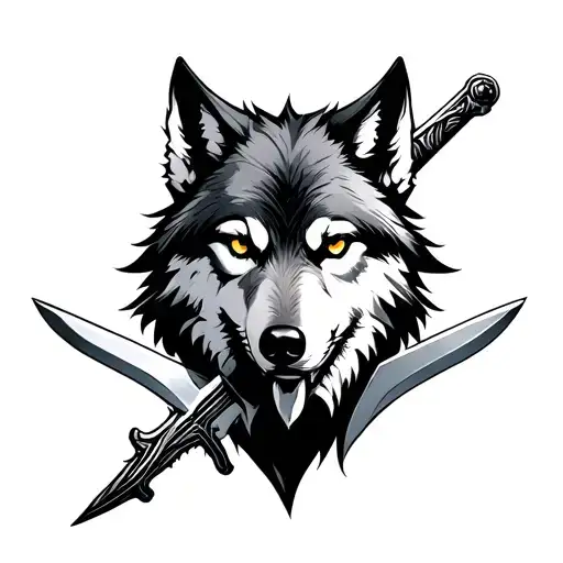 Wolf With Sword