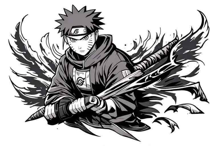 Naruto Inspired Tattoo Featuring