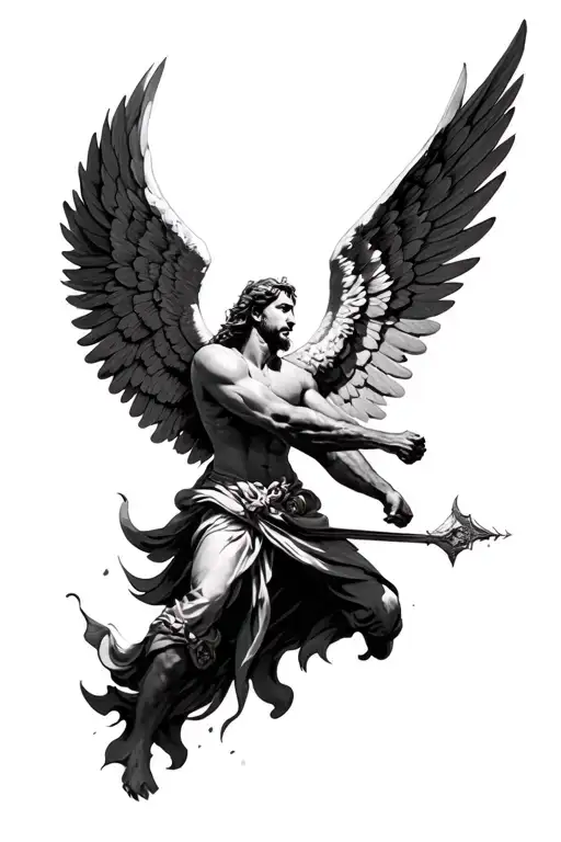 Angel Gabriel Fighting