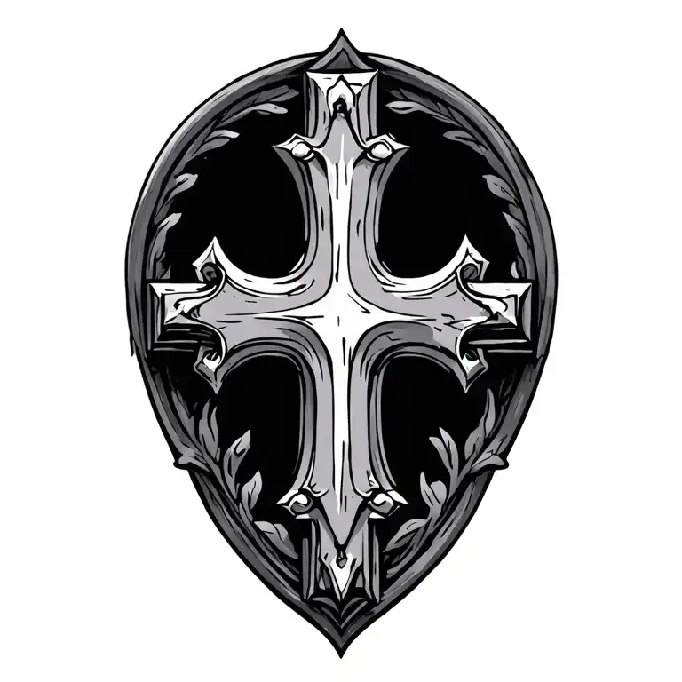 Empty Cross With Nails