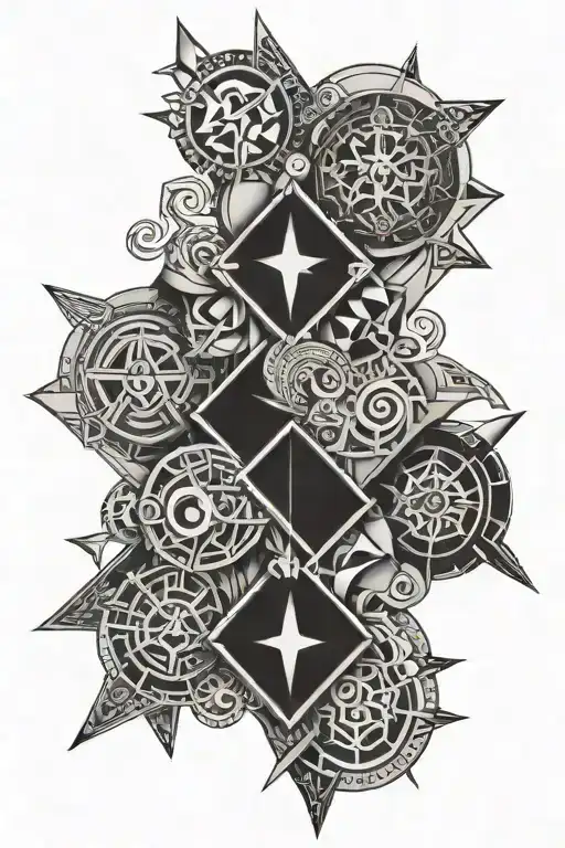 Nordic Geomtric Symbols Intertwined