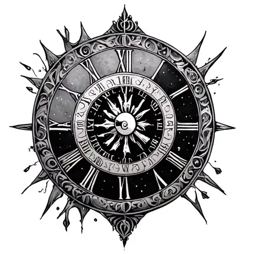Rune Circle Clock Work