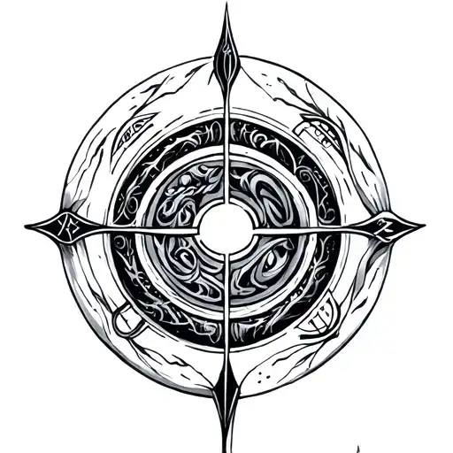 Rune Circle Tattoo Inspired