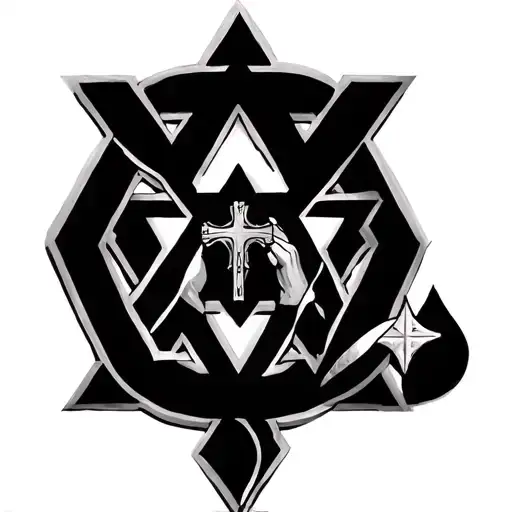Star Of David And Cross