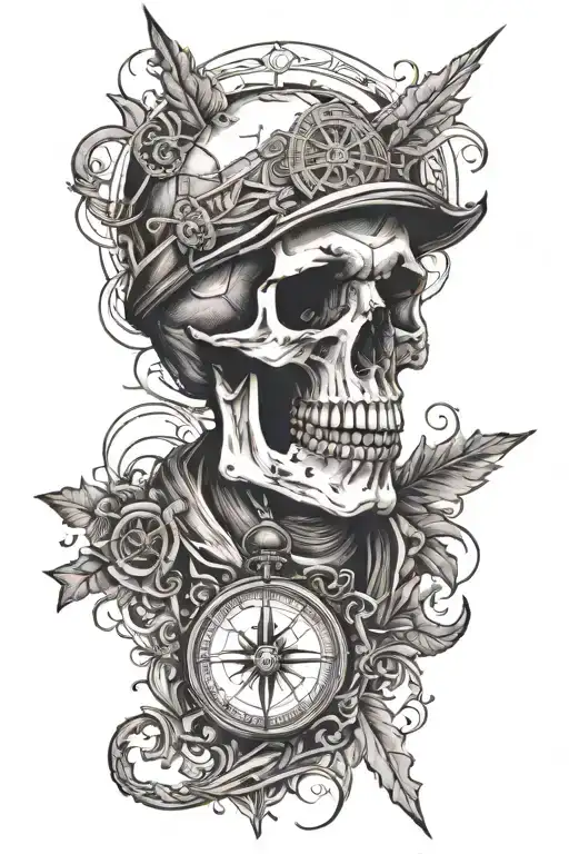 Skull And Compass