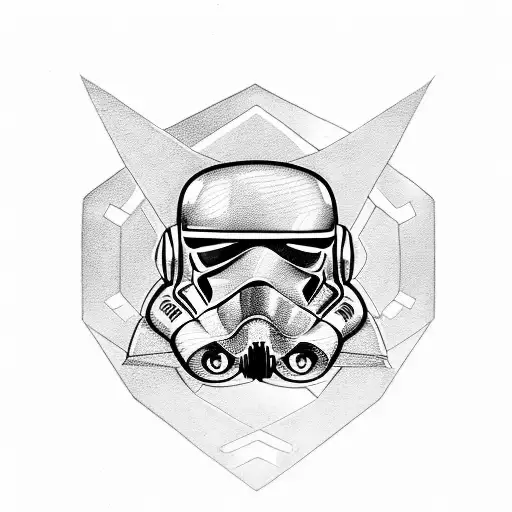 Star Wars Republic Symbol With Helmets