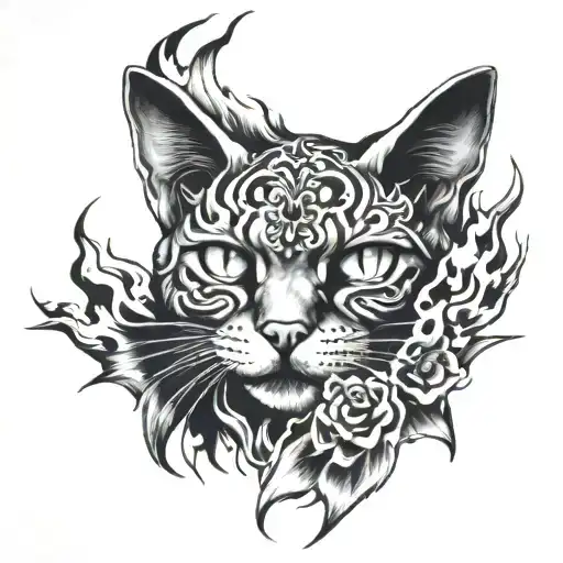 Pictures Of Cats Burning With Fire And 2015 Numbers