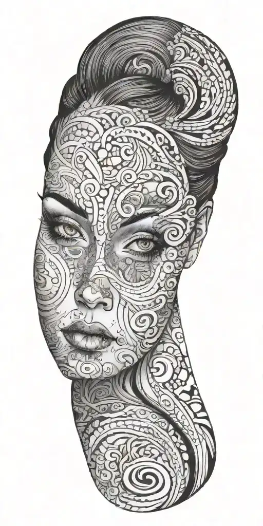 Beautiful Girl Face Morphing