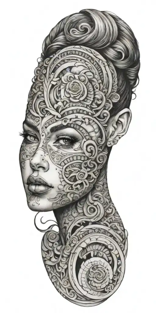 Beautiful Girl Face Morphing