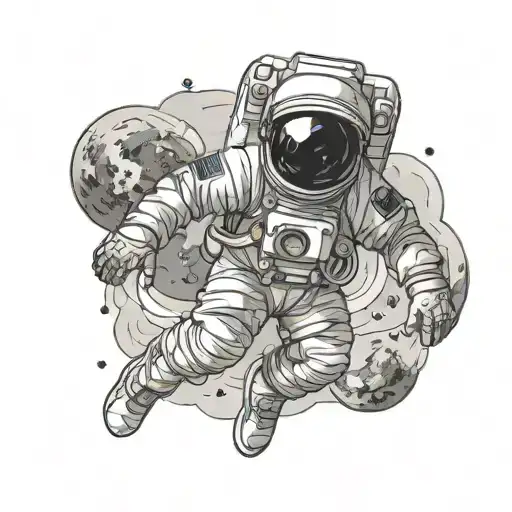 Astronaut Floating