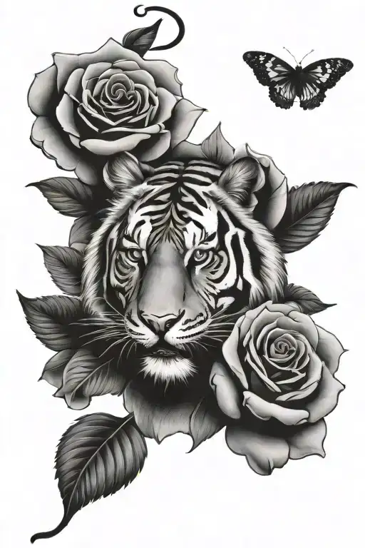 Tiger And Rose