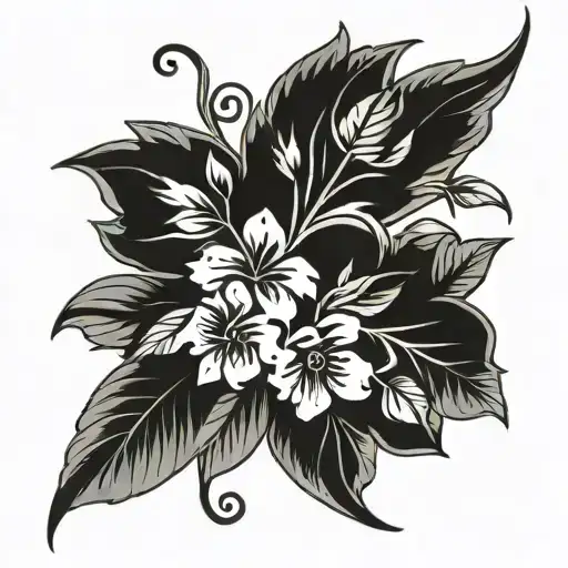 Vine Of Different Flowers Intertwined