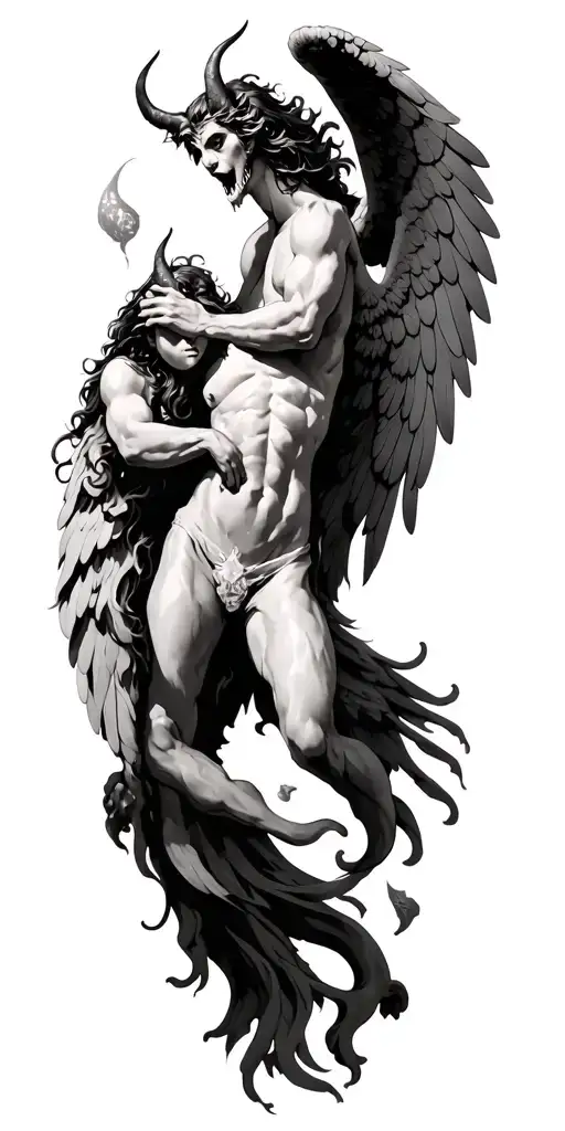 Angel Fighting Demon