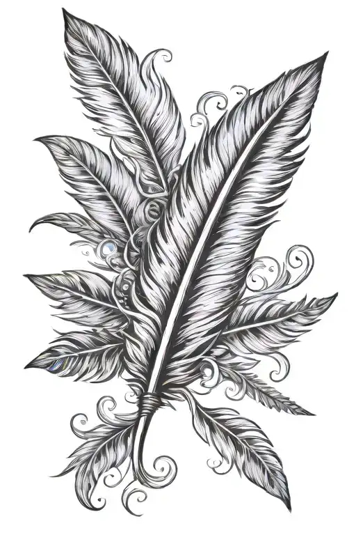 Feather Pen Writing