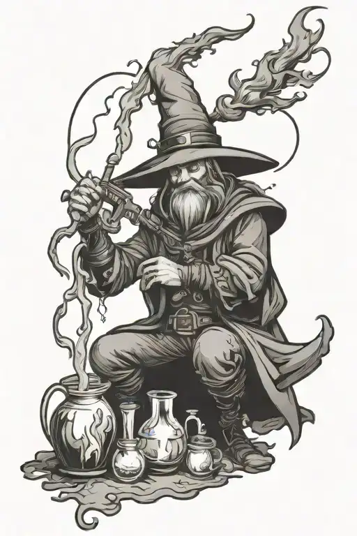 Witch Hunter Witch Brewing Potions