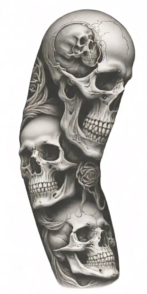 Full Sleeve With Skull