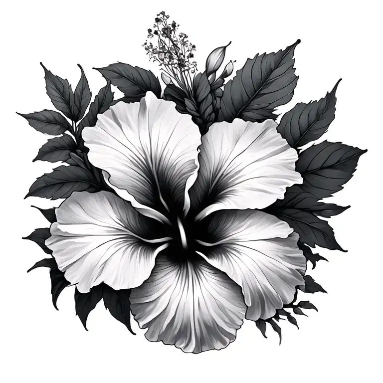 Sunset Hibiscus Flowers