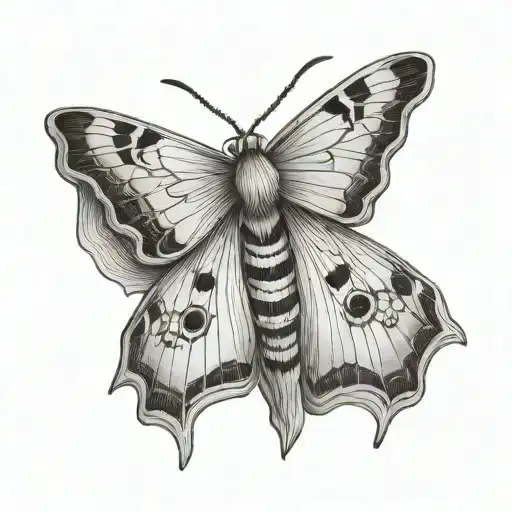 Fine Line Moth With A Bit Of Shade