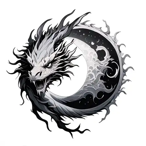 Sun And Moon Dragon