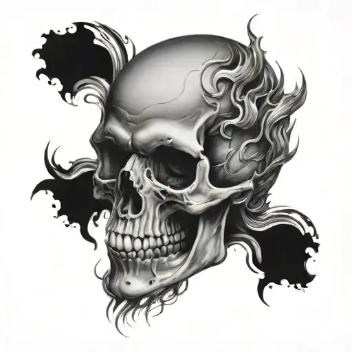 Skull Fire Davinci