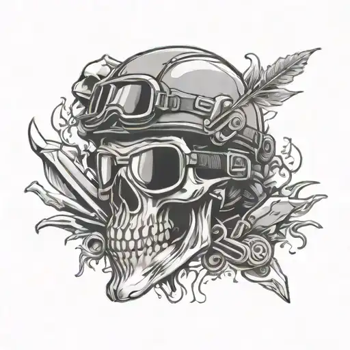 Mountain Biker Skull Goggles